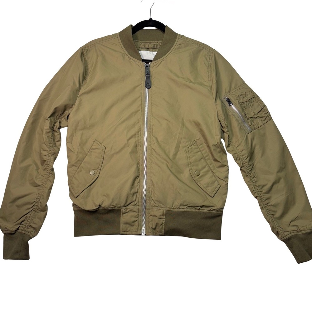 Alpha Industries MA-1 Reversible Blood Chit Bomber Jacket‎ Mens M Slim